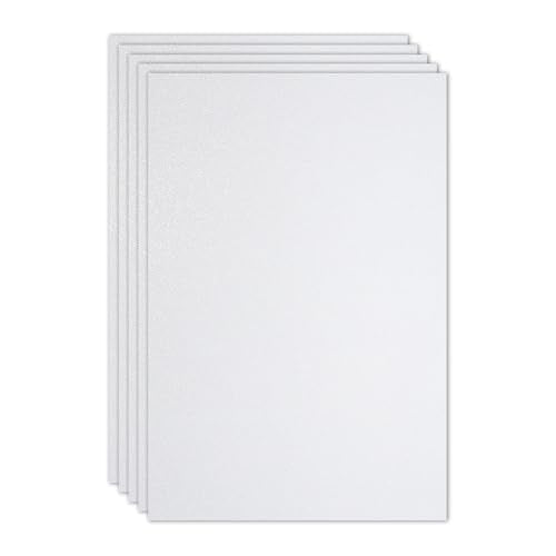 PATIKIL White Shiny EVA Glitter Foam Sheet 11.8 x 7.9 Inch 2mm Thick Sparkle EVA Glitter Felt for Crafts DIY Project, 5 Pcs - color: White
