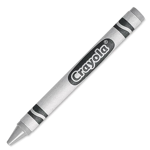 Crayola Metallic Silver Crayons, Bulk Crayons, 12 Count - color: Silver