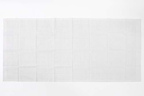 DARUMA Sashiko 100% Cotton Sewing Cloth (42.5 inch x 19.6 inch) with Grid Line and Fabric Marking Pencil Set (White) - color: White