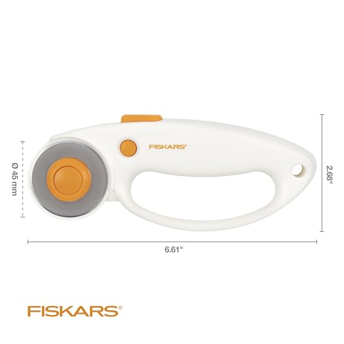 Fiskars 45mm Loop Rotary Cutter for Fabric, Arts, Crafts, Sewing - color: Standard