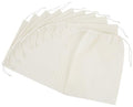 PALTERWEAR 100% Cotton Drawstring Bags 10‑Pack 9x12 Lightweight 70 GSM Muslin Pouch Set | Reusable Gift, Craft, Pantry, Travel Storage | Double Drawstring (Natural Beige, 9 x 12 Inches) - size: 9 x 12 Inches