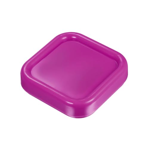 HARFINGTON Magnetic Pin Cushion Square Plastic Magnetic Sewing Pin Holder Storage Case Needle Cushion Tool for Sewing DIY Projects, Rose Red - color: Rose Red