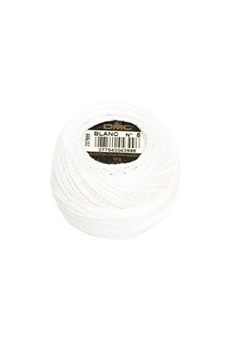 DMC Pearl Cotton Ball Size 8 87yd, White