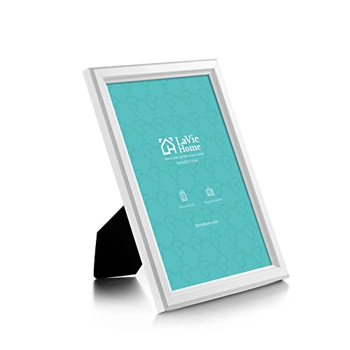 LaVie Home 4x6 Picture Frames (12 Pack, White) Simple Designed Photo Frame with High Definition Glass for Wall Mount & Table Top Display, Set of 12 Classic Collection - color: White, size: 4x6