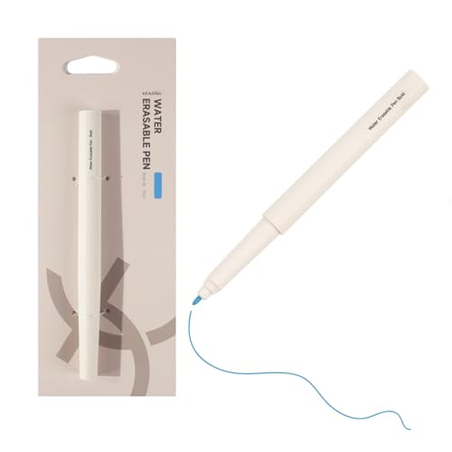 KEARING New Blue Water Erasable Fabric Pen - Disappearing Marker for Sewing - style: EWB10(Water-Blue)