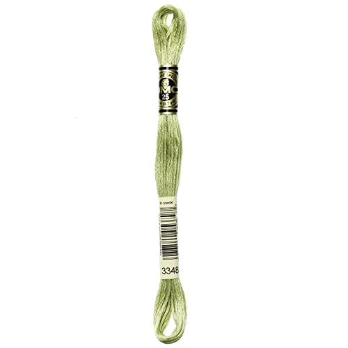 DMC 6-Strand Embroidery Cotton Floss, Light Yellow Green