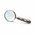 Magnifying Glass with Mother of Pearl Handle, Handheld 10x Magnifying Glass Lens, Antique Magnifier, Reading, Inspection, Coin & Stamp, Astrologer, Low Sight Elderly Collectible Décor Gift 4" - style: Mother of Pearl Handle 5