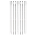 HARFINGTON 10pcs 6 Inch Upholstery Needles Large Eye Stitching Needles Stainless Steel Straight Hand Sewing Needles for Home Hand Sewing Leather Tapestry Embroidery Tufting Webbing Carpet - size: 6 Inch