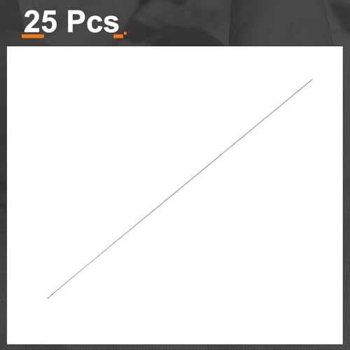 HARFINGTON 25pcs Sewing Needles 0.4mm Diameter 120mm/4.72" Long - size: 0.4mm Dia + 120mm Length