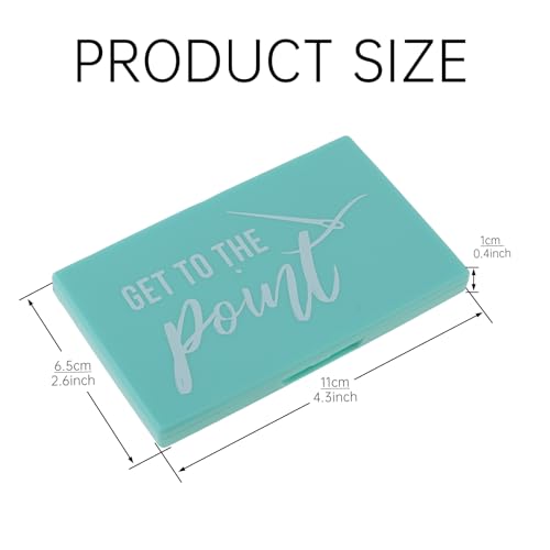 Magnetic Needle Storage Case, Portable Knitting Pin Holder, Magnetic Manual DIY Sewing Stitching Pin Organizer Box (Light Green) - color: Light Green