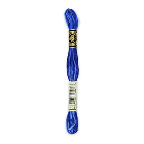 Dmc 6-Strand Embroidery Cotton 8.7yd-Variegated Delft Blue