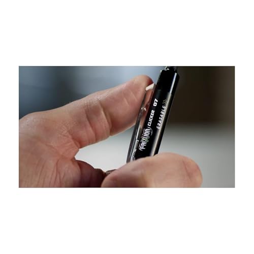 PILOT FriXion Clicker Erasable Gel Ink Pens, Fine Point 0.7mm, Black, 12Pk