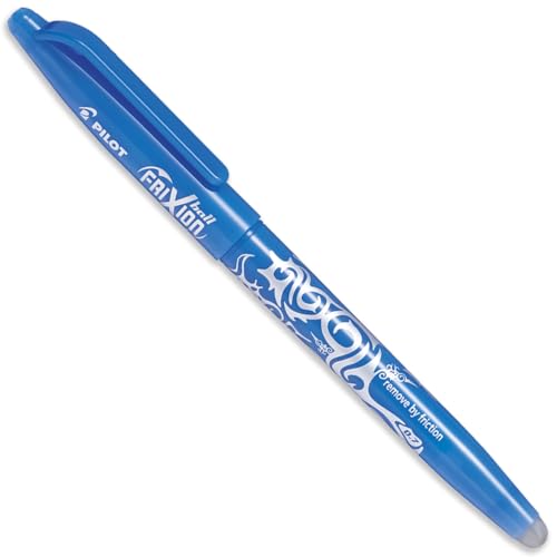 PILOT Frixion Heat/Friction Erasable Rollerball Pen FR7 - Medium Line 0.7mm Tip Nib - Pack of 5 in Envelope Gift Packaging - Wine Red, Coral Pink, Apricot Orange, Purple & Sky Blue