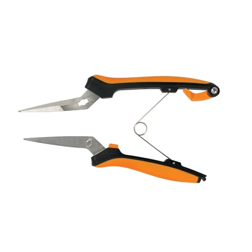 Fiskars 6" Curved Micro-Tip Pruning Snips, Garden Scissors For Tight Spaces - style: Curved Snips