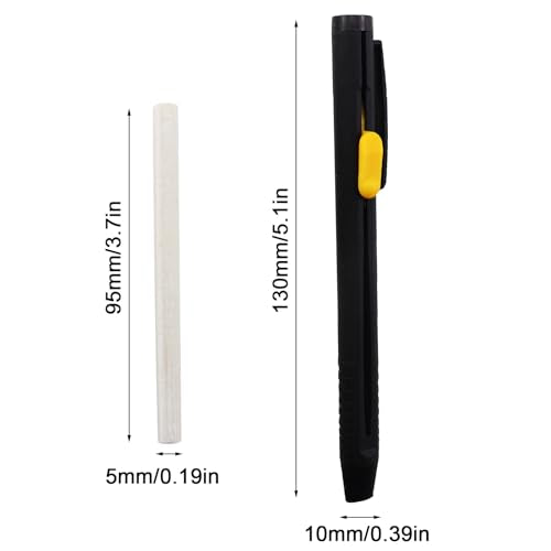2PCS Heat Erasable Fabric Marker with 20 Refill Cartridges Washable Fabric Marker for Sewing DIY Quilting Embroidery Suitable for Clothing Cotton Fabrics 5.1 x 0.39 inches