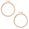 Mormchlots 2Pcs 4 Inch Wood Embroidery Hoops - size: 4 inch
