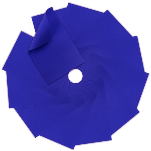 12 Pcs Felt Sheets, 7x11 Inch Stiff Felt for Crafts DIY, Blue - color: Blue