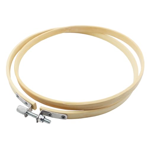 Lamvbls 8 Inch Embroidery Hoop, Adjustable Bamboo Circle Cross Stitch Hoop Ring, Wooden Embroidery Frame for Art Craft Sewing - size: 8 inch