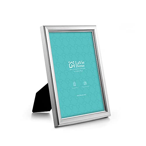 LaVie Home 5x7 Picture Frames (12 Pack, Silver) Simple Designed Photo Frames for Wall Mount Display, Set of 12 Classic Collection - color: Silver, size: 5x7