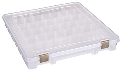 ArtBin Super Satchel Slim Craft Organizer with 20 Dividers, Clear - style: Divided Compartments