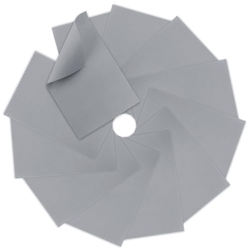 12 Pcs Felt Sheets, 7x11 Inch Stiff Felt for Crafts DIY, Grey - color: Gray