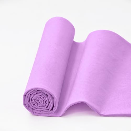 5 Yards Purple Cotton Fabric by The Yard in Solid Color - 59” Wide High-Density Natural Cotton Material Apparel Cloth for Quilting, Sewing, Crafts, Binding, Backing & Lining - color: Purple, size: 5Y