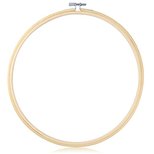 Caydo 12 Inch Embroidery Hoop Circle Cross Stitch Hoop Ring for Art Craft Handy Sewing