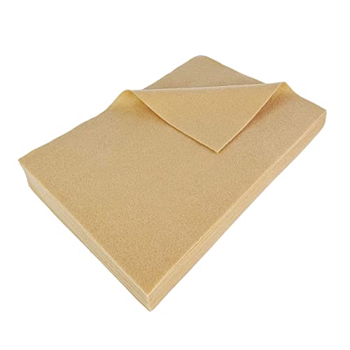 Jtnohx Color Felt Fabric Soft Felt Sheets for Crafts Apricot 20Pcs 8"x12" - color: Apricot