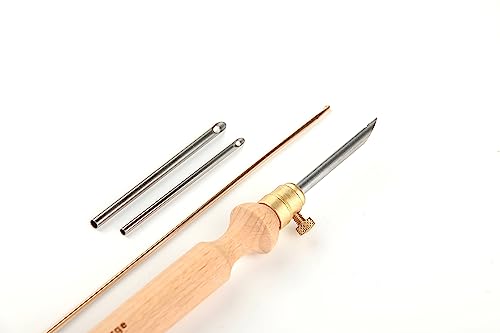Nurge Premium Quality Punch Needle Kit, 3mm-4mm-5mm Metal Tubes and Wooden Handle Punch Needle Kits for Adult Beginner, Embroidery Weaving Tools for Thread - color: Big Punch Needle