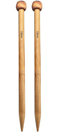 Weabetfu Large Size Bamboo Knitting Needle Straight Single Pointed Thick Knit Needles 10-inch Length Jumbo Knitting Needles for Huge Chunky Yarn Handmade DIY Knitting,US Size 17(12mm) - size: 12mm(O)
