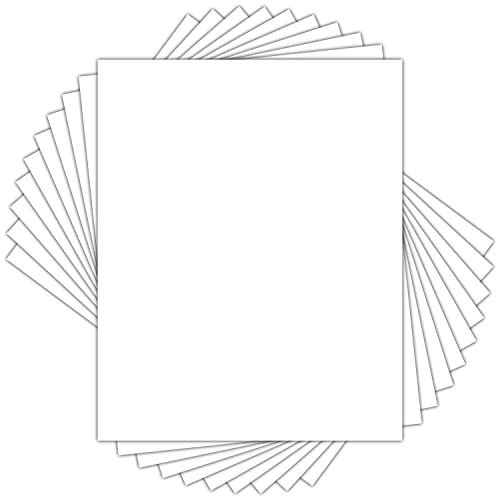 Golden State Art 8x10 White Backing Board, 10 Pack Backer Boards for Print - size: 8x10