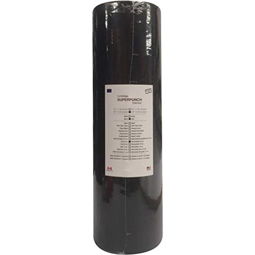 Superpunch Cutaway Embroidery Stabilizer, 3.0 oz, Black, 15 in x 25 yd - color: Black, size: 15" x 25 yards roll