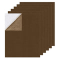 Self Adhesive Felt Sheets, 6PCS 13.4"x10.8" 2mm Thick Brown - color: Brown