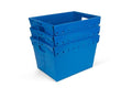 18x13x12" (3 Pack) Space Age Handled Storage Mail Tote, Blue - color: Blue