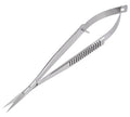 Micro Scissor 5.5" Straight Tip Embroidery Scissor Premium Stainless Steel Applique for Sewing Art & Craft Grooming for Eyebrow Eyelash and Spring Action Extra Sharp Squeeze Scissors.