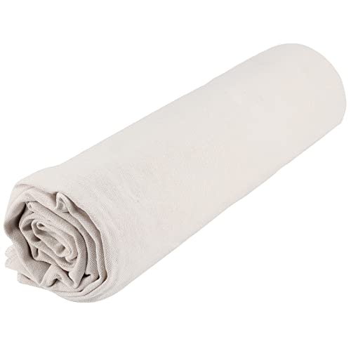 JAPCHET 59 x 157 Inches/ 4 Yards Linen Needlework Fabric, Linen Embroidery Fabric Cloth by the Yard for Needlework, Crafts, Bags, Garments, Tablecloths