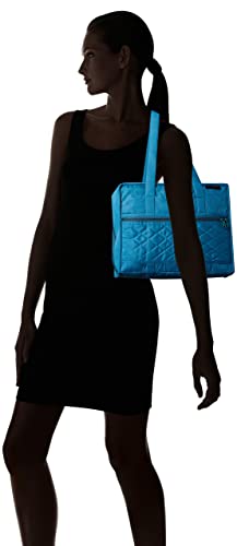 Yazzii Quilter’s Project Bag with 19 Pockets - Portable Storage Bag Organizer - Multipurpose Storage Organizer for Quilting, Patchwork, Embroidery, Needlework, Papercraft & Beading-Aqua - color: Aqua