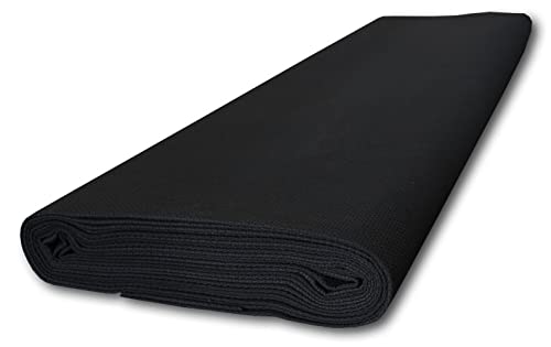 Zweigart Aida 16 Count Fabric – Black (720), 39.4" x 39.4", Large 100% Cotton Embroidery Cloth for Cross Stitch & DIY Crafts - color: Black (720), size: 39.4" x 39.4"