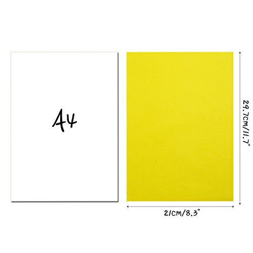 50 Pcs Carbon Transfer Paper Tracing Paper 11.7"×8.3" for Transfer Pattern on Wood, Paper, Canvas (Yellow) - color: Yellow