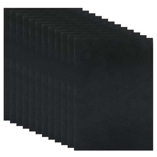 12 Pcs Black Felt Sheets, 8 x 12 Inch, 1mm Thick - color: Black