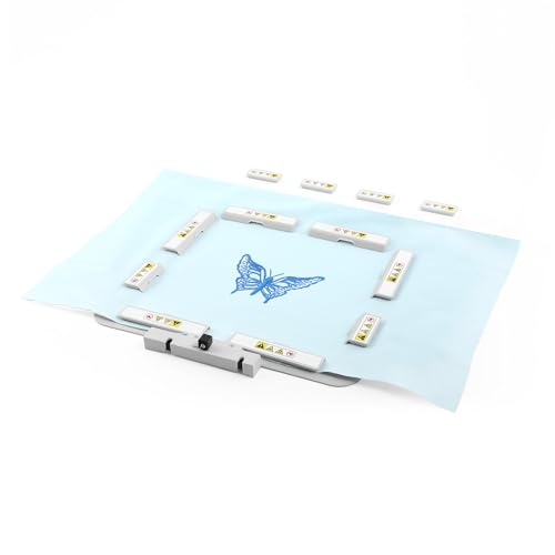 Brewland Magnetic Embroidery Hoop for Janome MC550E MC500E 7.9x7.9in - size: 7.9"x7.9"(200x200mm)-JA412MK