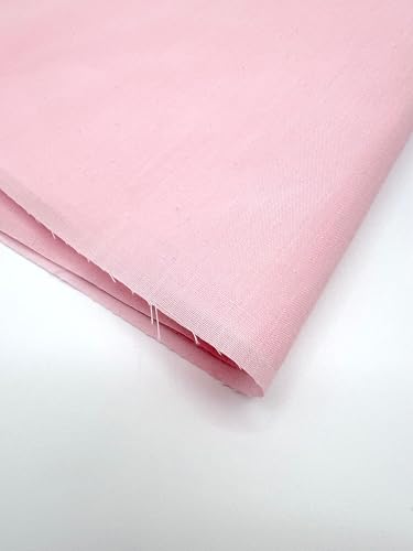 EOVEA - Cotton Polyester Fabric by The Yard – 60" Wide Broadcloth Fabric, Soft, Lightweight & Breathable Material for Lining, Curtains, Bedding, Skirts, Sewing Projects (Baby Pink,1 Yard) - color: Baby Pink, size: 1 Yard