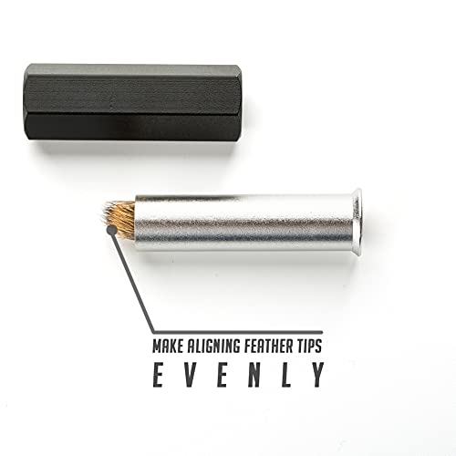 HERCULES Fly Tying Tools, Fly Tying Kit with Bobbin Thread Holder, Wire Threader, Knot Whip Finisher, Hackle Plier, Bodkin, Fly Fishing Lure Making Accessories - color: Hair Stacker