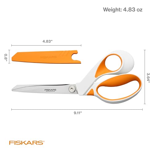 Fiskars 9" RazorEdge Fabric Scissors, Heavy Duty & Sharp Fabric Shears - style: RazorEdge 9"