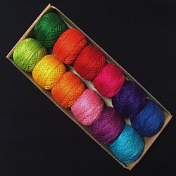 Valdani Pearl Cotton Sz 8 | Ewe-niversity Paint Box | 74 Yds/Ball - color: Ewe-niversity Paint Box, size: 8