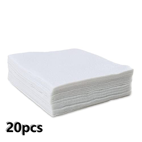 Jtnohx Soft Felt Fabric Flexible Craft Felt Sheets White 6" 20Pcs 1.4mm - color: White