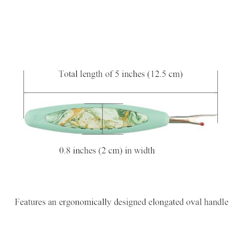 HAHIYO Vintage Style Seam Ripper with Ergonomic Grip Sewing Stitch Cutter and Thread Unpicker for Quilting Sewing Crafting Notions & Hemming - Ergonomic Stitch Remover Sewing Tool, Green 5-Inch 1PC