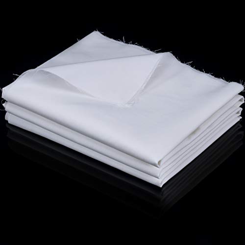 Tatuo Cotton Fabric Muslin Cloth for Sewing,1.6 Yard X 2.5 Yard,White - color: White, size: 1.6 Yard X 2.5 Yard