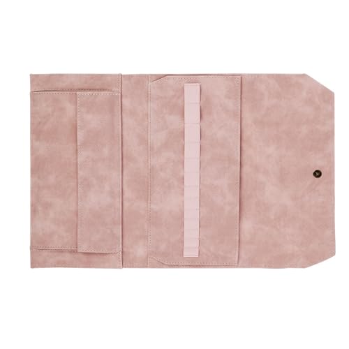 Empty Circular Knitting Needle Case with Multiple Elastic Slot Empty Crochet Hook Storage Bag Knitting Tool Organiser Crochet Hook Case - color: B