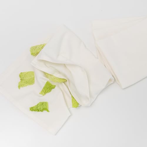 Reusable Cloth Dinner Napkins - 12 Pack, 18"x18", 100% Cotton, Washable, Ivory Napkins - Cream Flour Sack Cotton with Multiple Uses, Easy to Personalize and Embroider (Off-White) - color: Off-white